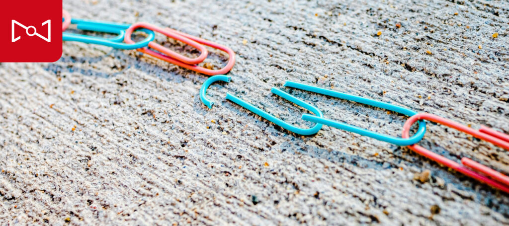 paper clips linked together 